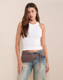 Image of Fringe Belt in Linen Deep Taupe