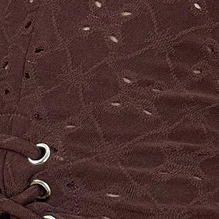 Shrine Short in Stretch Broderie Brown