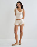 Image of Fukama Sleeveless Top in Stretch Broderie Cream