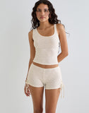 Image of Fukama Sleeveless Top in Stretch Broderie Cream