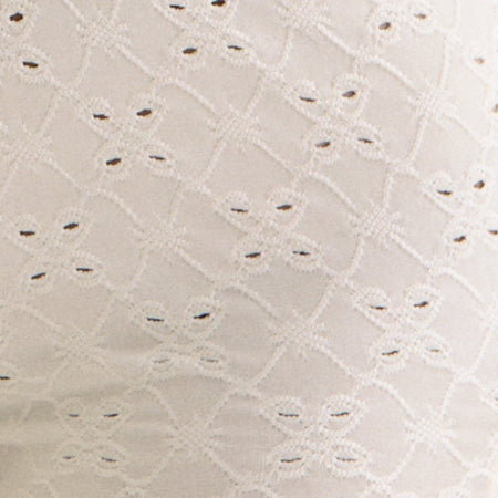 SHRINE SHORT STRETCH BRODERIE CREAM