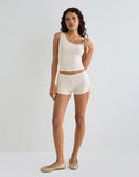 Image of Shrine Short in Stretch Broderie Cream