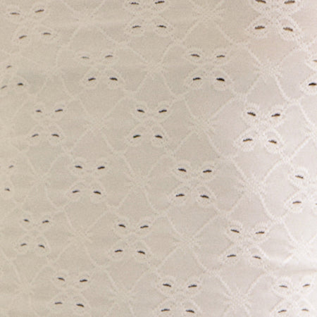 FUKAMA TOP STRETCH BRODERIE CREAM