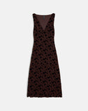 Image of Gabriela Midi Dress in Garden Floral Brown