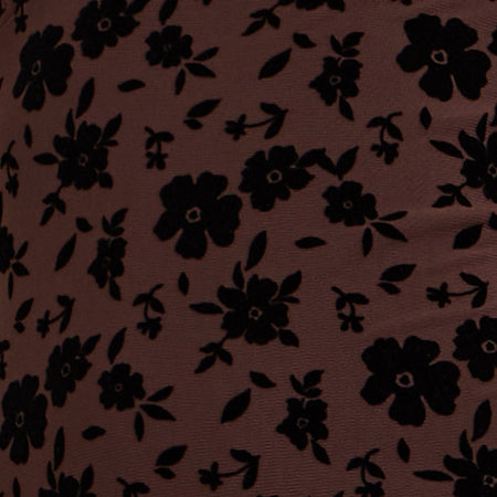 Gabriela Midi Dress in Garden Floral Brown