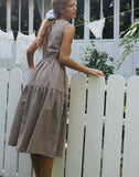 Image of Galuh Smock Dress in Mini Brown Gingham