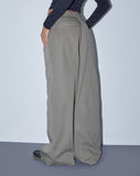 Image of Kaomy Wide Leg Trouser in Slate Green