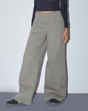 Image of Kaomy Wide Leg Trouser in Slate Green