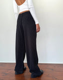 Image of Hondra Trousers in Pinstripe Black