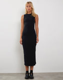 Image of Gelena Midi dress in Black