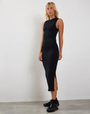 Image of Gelena Midi dress in Black