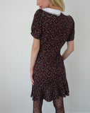 Image of Geles Mini Wrap Dress in Dark Rhoslyn Ditsy Print