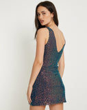 Image of Gelis Bodycon Mini Dress in Opal Shine