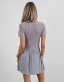 Image of Geni Mini Dress in Heart Flock Grey