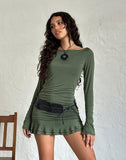 Image of Gillian Long Sleeve Mini Dress in Slinky Grey