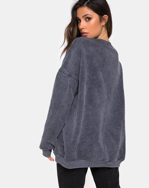 Image of Glo Sweatshirt in Stone Wash Angelo