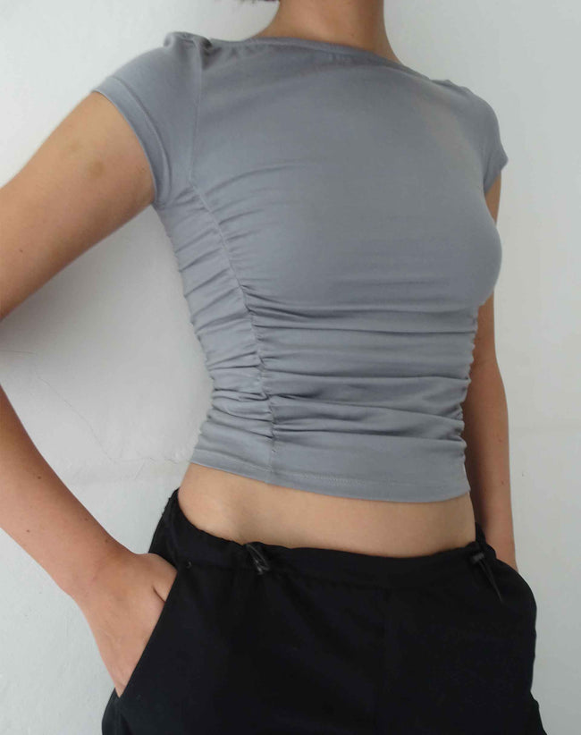 Image of Grae Crop Top in Grey