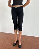 Image of Asih Capri Trousers in Black Heart Lace