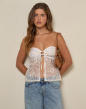 Image of Gretali Top in Fresia Broderie Ivory