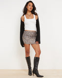 image of Guida Printed Mini Skirt in Sandstorm Tonal Print