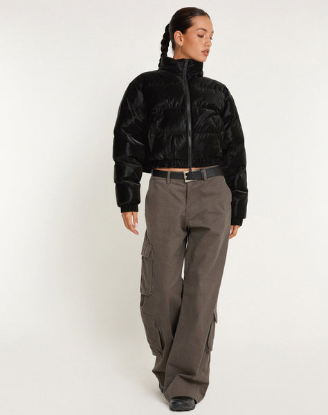 Image of Guntur Puffa Jacket in Black