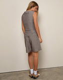 Image of Ganita Vest in Pinstripe Brown