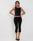 Image of Hagne Vest Top in Black