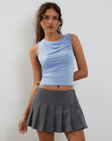 Image of Hagne Vest Top in Cornflower Blue