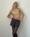 Image of Hala Vest Top in Gold Sequin