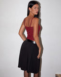 Image of Hali Lace Cami Top in Maroon