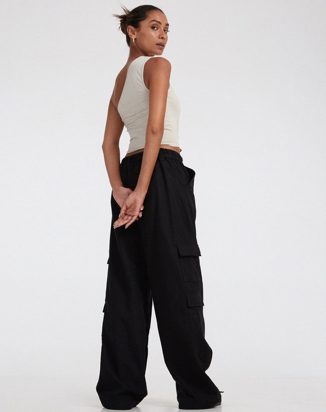 image of Hansa Cargo Trouser in Rami Black