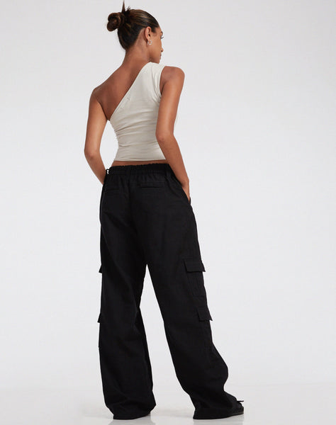 image of Hansa Cargo Trouser in Rami Black