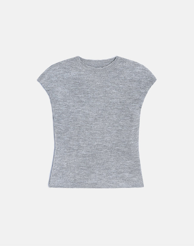 Image of Hanuva Top in Knit Grey