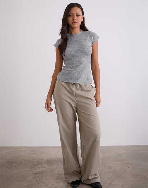 Image of Hanuva Top in Knit Grey