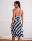 Image of Haya Plunge Top in Retro Stripe Blue