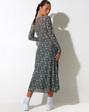 image of Lassie Maxi Skirt in Folk Floral