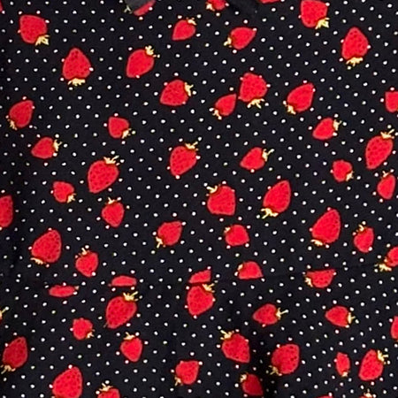 Camigi Mini Skirt in Strawberry Polka Black