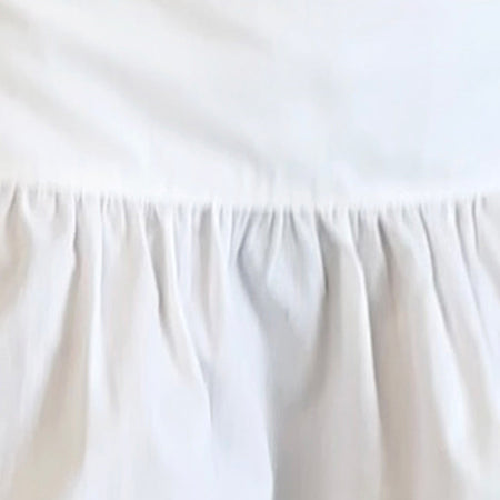 Raffita Mini Skirt in Poplin White