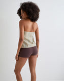 Image of Hisana Bandeau Top in Stripe Yellow