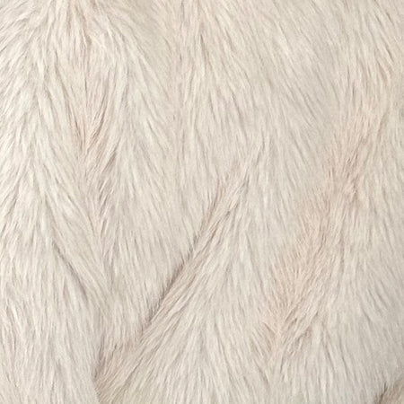 Homari Shaggy Faux Fur Jacket in Cream