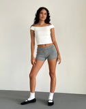 image of Husan Hot Pants in Knit Grey