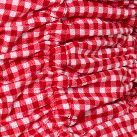 Ilase Ruched Blouse in Red Gingham