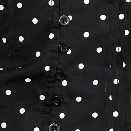 Ilias Corset Top in Basic Polka Black