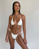 Image of Purna Frill Bikini Top in Cream