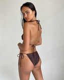 Image of Leyna Bikini Bottom in Coconut Brown