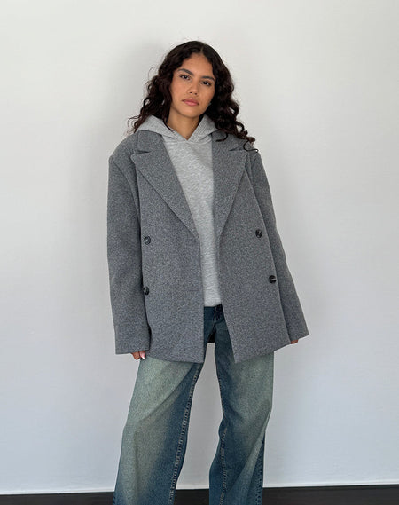 Karinta Jacket in Grey Marl Wool