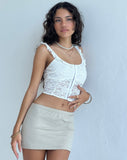 image of Laru Corset Top in Lace Ivory