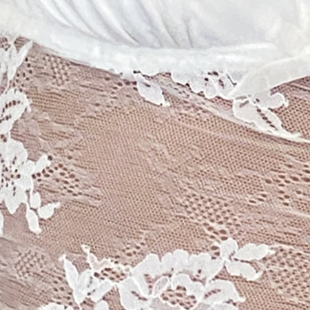 Prili Plunge Top in Lace Ivory