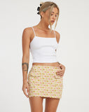 image of Imsa Mini Skirt in Daisy Chain Cream