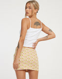 image of Imsa Mini Skirt in Daisy Chain Cream